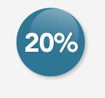 20% buborék