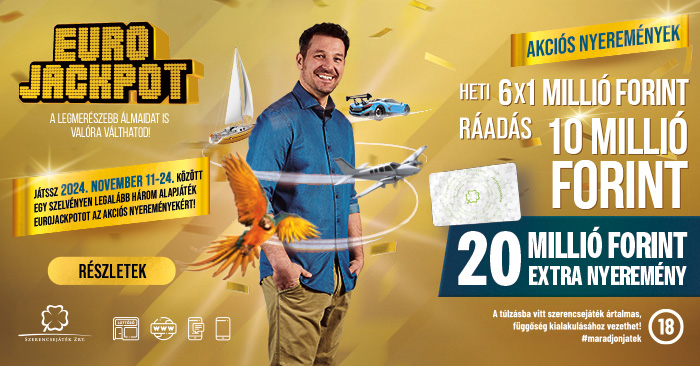 Novemberi Eurojackpot különsorsolásos akció