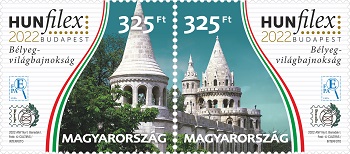 A képen a HUNFILEX 2022 BUDAPEST BÉLYEG-VILÁGBAJNOKSÁG bélyeg  látható