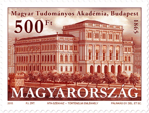 150 éves a Magyar Tudományos Akadémia székháza bélyeg