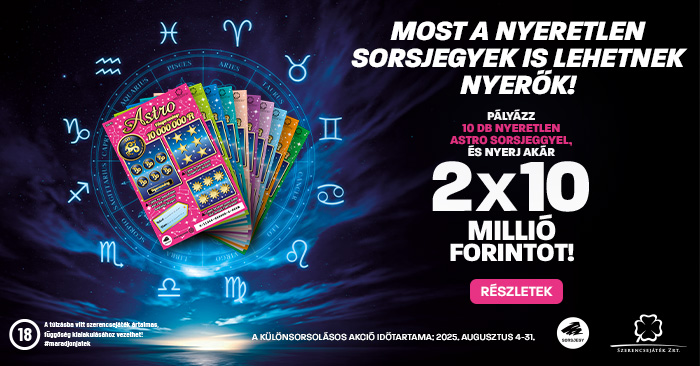 Most a nyeretlen sorsjegyek is lehetnek nyerők! - a képen az Astro sorjegy akció bemutatása látható