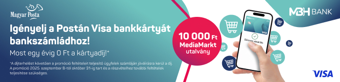 Igényelj a Postán Visa bankkártyát bankszámládhoz! Most egy évig 0 Ft a kártyadíj!