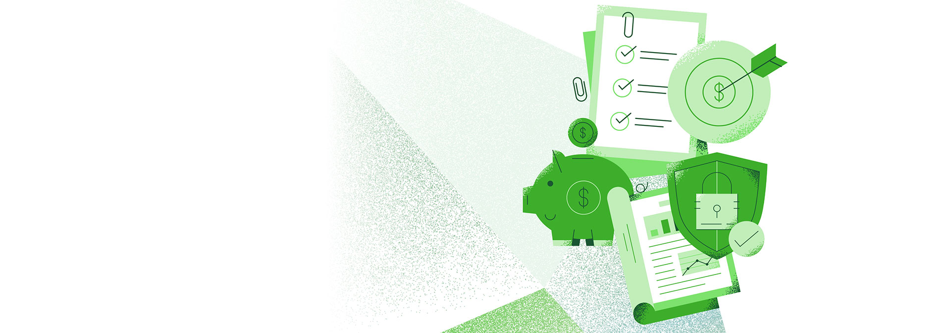 Malacpersely, pénzügyi grafikonok láthatók a képen.