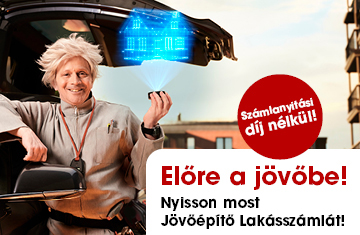 A képen egy férfi látható, a kezében egy eszköz van amiből egy holografikus ház jön ki