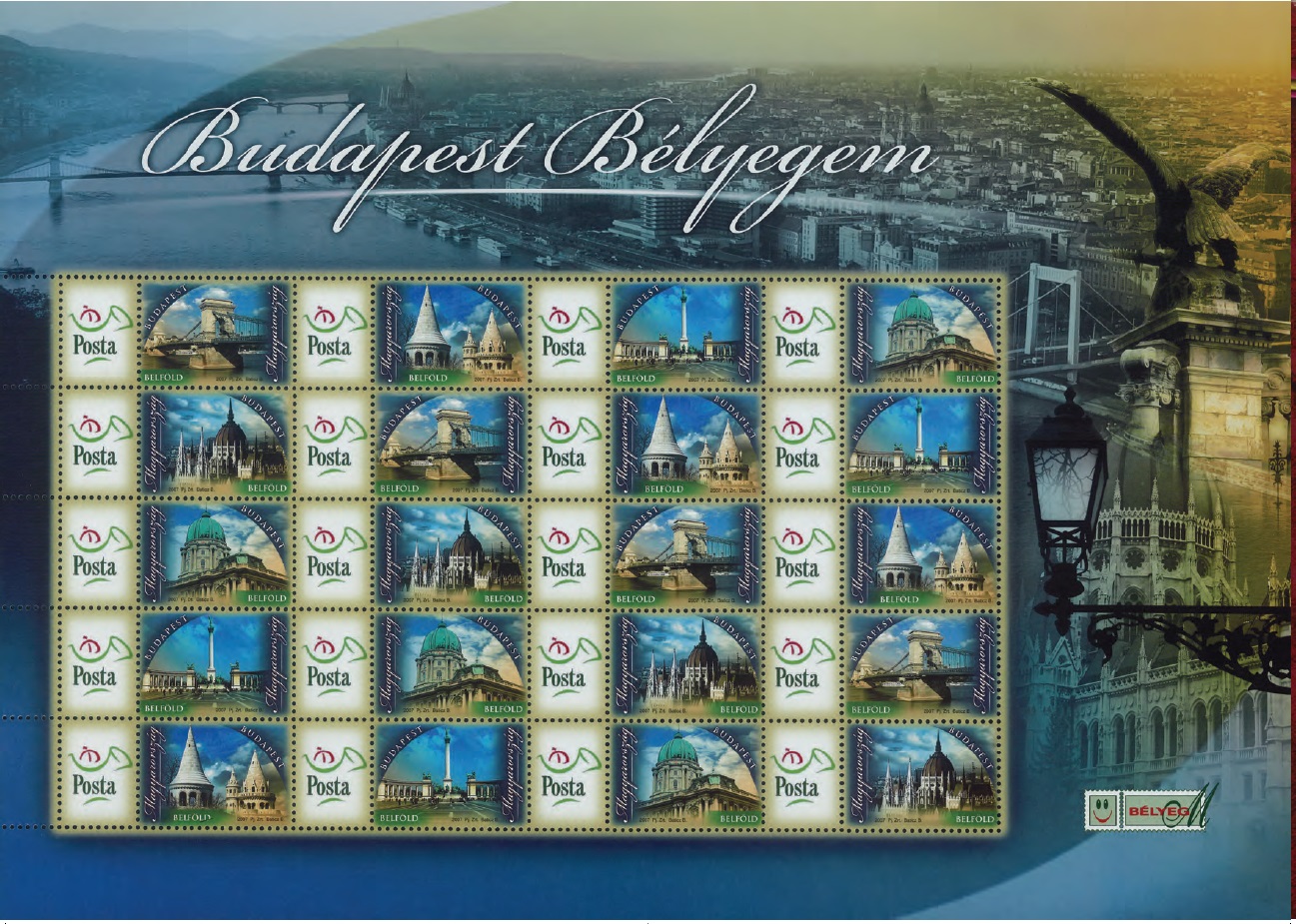 A képen személyes bélyeg Budapest látható